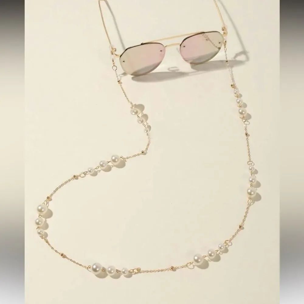 Gold Pearl Sunglasses Chain A1651